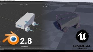 How to rig vehicle in Blender 2.8 for UE4 [No Sound] | Blender 2.8, Unreal Engine 4