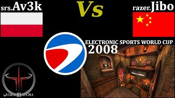 Av3k vs Jibo – ESWC 2008 | Blood Run (ZTN) | Quake 3 Duel #quake #esports #eswc