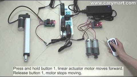 How to Remote Control Linear Actuator Motor by Ordinary 2ch RF Remote Control Kit?