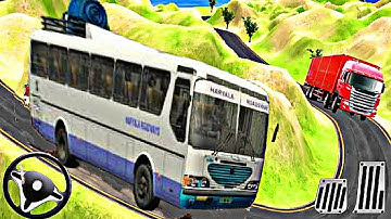 Offroad Coach Bus Driving Simulator 3D - Real Uphill Bus Drive 2024 - Android GamePlay