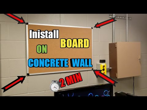 How to mount something on the concrete wall(Cork Board)