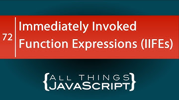 Using Immediately Invoked Function Expressions (IIFEs)