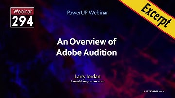 Move a Project from Apple Final Cut Pro X to Adobe Audition for Audio Mixing, then Back to Final Cut