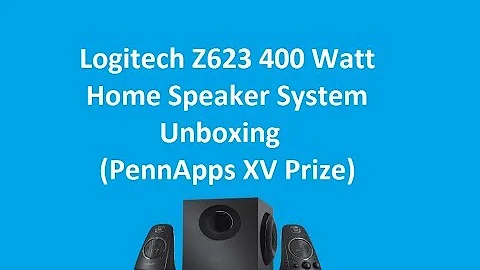 Logitech Z623 400 Watt Home Speaker System Unboxing (PennApps XV Side Prize)