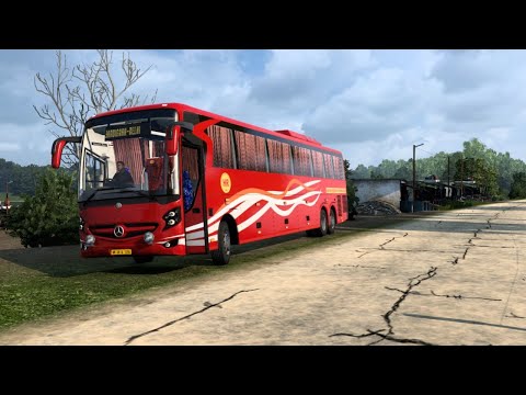 Haryana Roadways BS6 Mercedes Benz Bus Journey From Delhi To Chandigarh | @incrediblesimulation21
