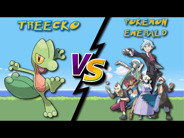 Starting to play Pokémon Emerald Version on the right foot, since it has  not cost much to get an initial TREECKO with the right nature; To  celebrate, I'll give him the nickname