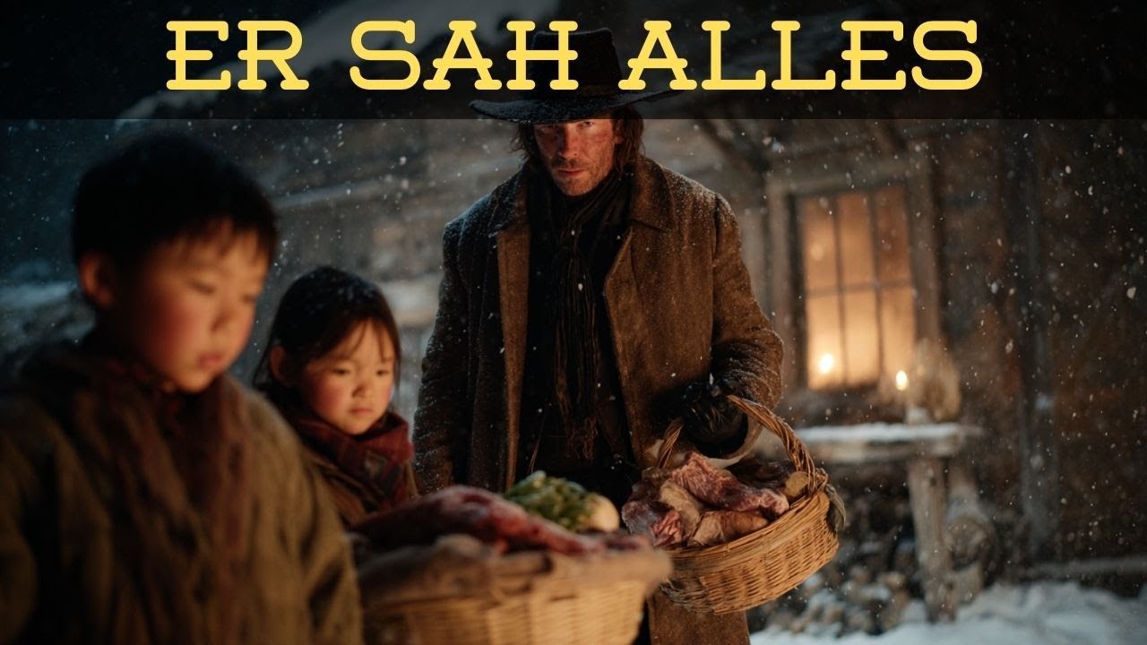 Er sah wie die Witwe Reste fütterte und brachte ihr an Weihnachten einen vollen Korb