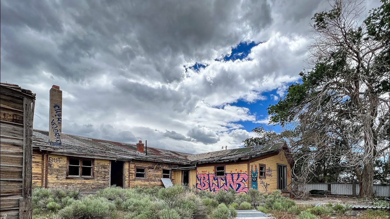 Run down structures Along the pony express and the original Schellbourne Station in Nevada.