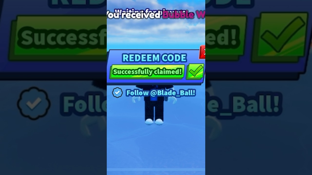 Blade Ball Bubble Wand Code! 