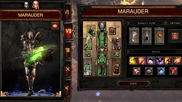 🏹👹 DIABLO III - EMBODIMENT OF THE MARAUDER  SET Dungeon Mastery