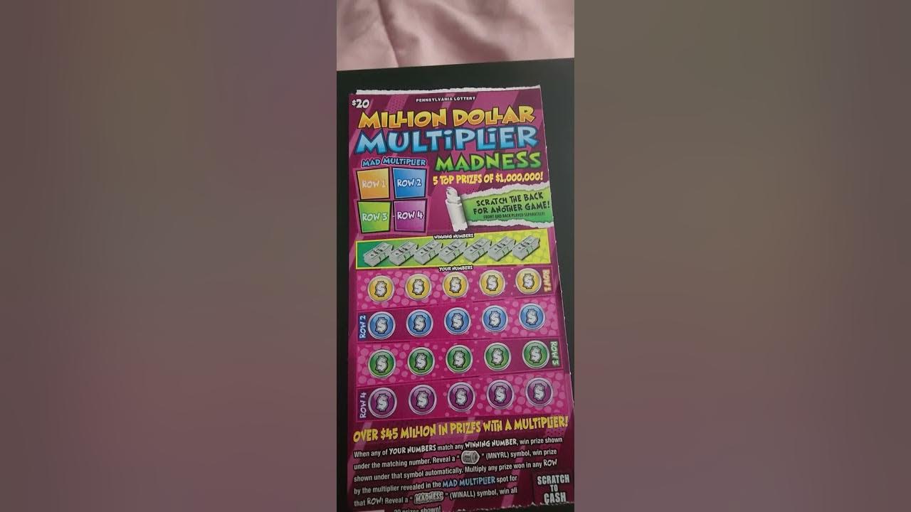 Madness upon us money gambling palottery scratchoffs 