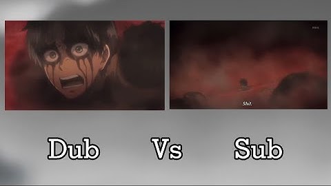 Eren "I’ll kill them with my bare hands"  Dub vs Sub