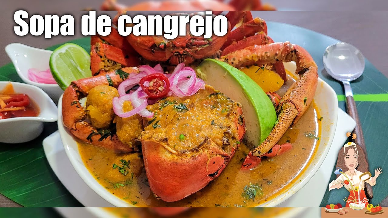 SOPA DE CANGREJO, delicioso raspado de cangrejo con carapachos rellenos -  YouTube