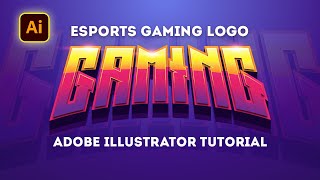 Gaming Logo 3D Text Effect in Illustrator - Gaming Logo Design screenshot 5