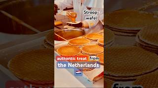 How are real Dutch Stroopwafels 🧇 Made? #netherlandsfood #stroopwafel