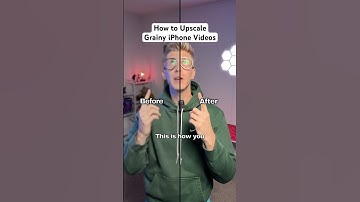 How to Upscale Grainy iPhone Videos #shorts