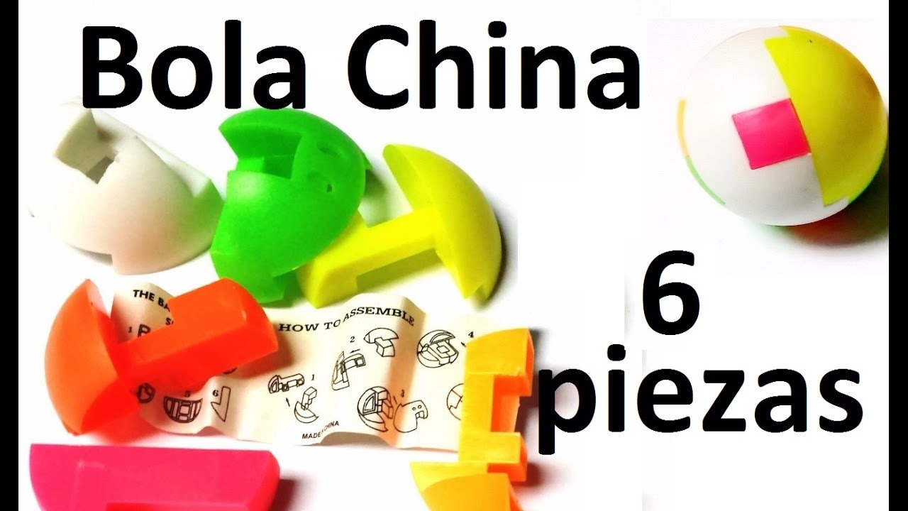 Bola china de 6 piezas - pasos para armar la pelota china - YouTube