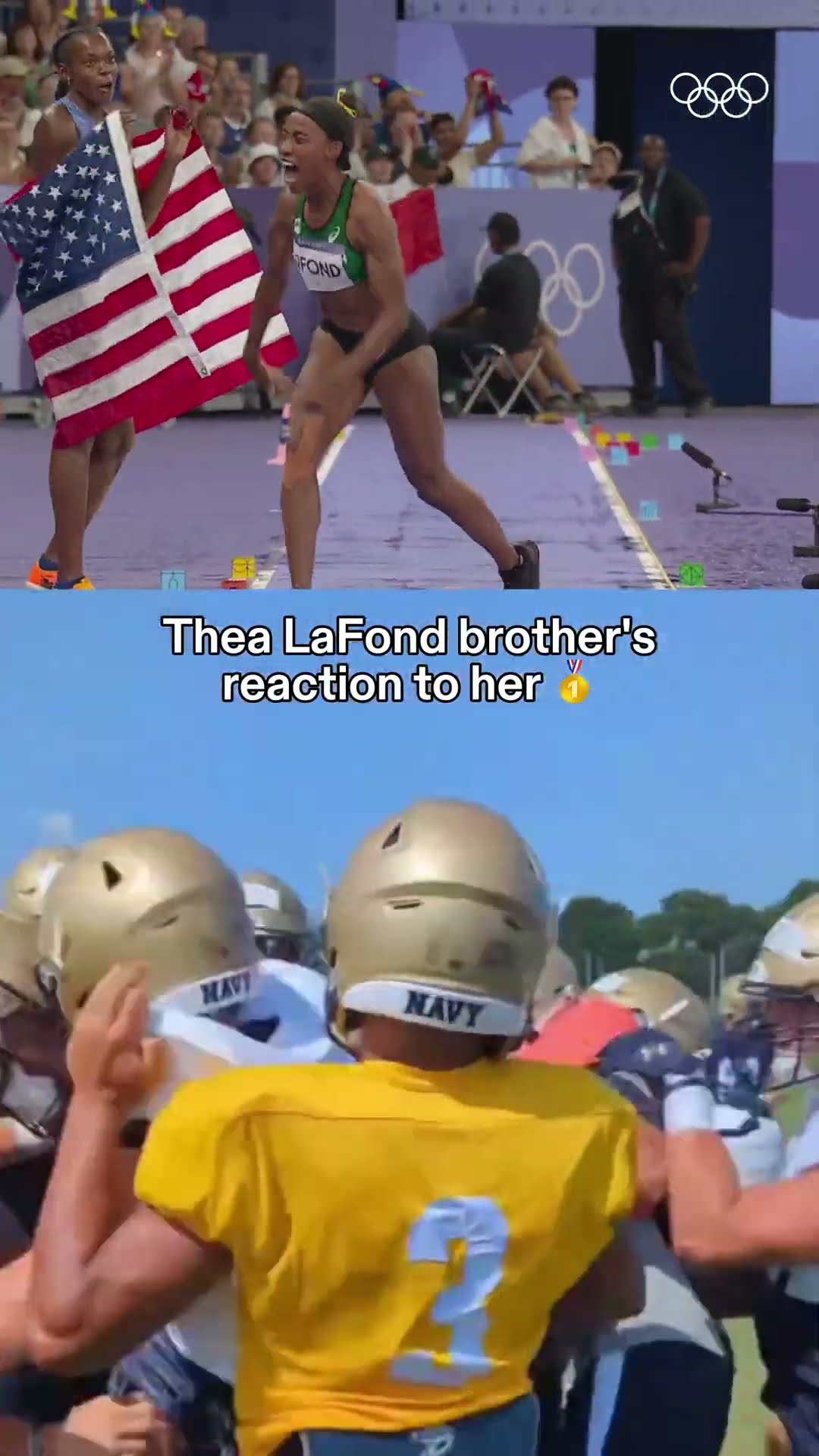 when you know all the effort that went into it. ❤️ ?: navyfb #Olympics #Athletics #Paris2024 #Sports