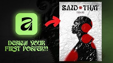 Design your First Poster in Affinity !! (Super Easyyyy) #affinitydesigner  #graphicdesign #tutorial