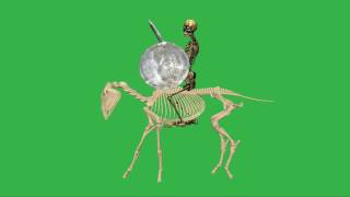 Free Green Screen Skeleton Horse HD 1080p