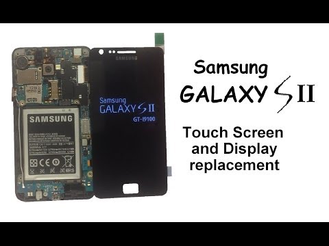 Samsung Galaxy S  Screen Replacement,  I9100 - How To Replace Screen Without Frame  HD