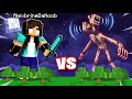 GIANT noob Girl vs SIREN HEAD in Minecraft! (they fight...)