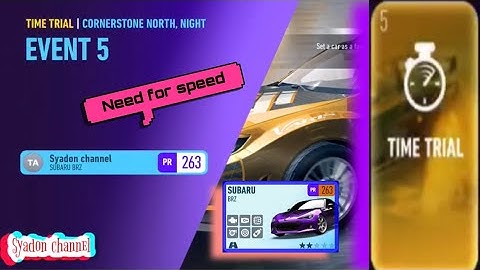 NFS no limits | chapter 3 DAISUKE | Time Trial | car Subaru BRZ #nfsnolimits #syadonchannel #NFS