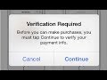      appstore verification required