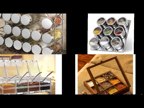 Spice Rack Organizer Ideas |Kitchen Storage Jars Set For Spices