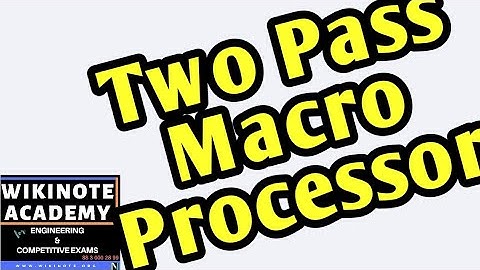 Design of 2-Pass Macro Processor | SPOS | TE E&TC | SPPU