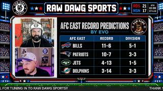 2026 AFC East Record PREDICTIONS