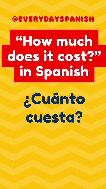 how-to-say-how-much-does-it-cost-in-spanish-shorts-shortvideos