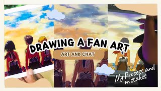 Draw with me! Attack on Titan fan art | Art Chat Draw with me! Attack on Titan fan art | Art Chat