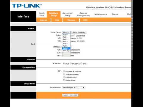 اعدادات configuration TP-Link TD-W8151N/TD-W8901N/TD-8840T