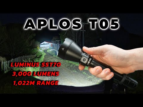 APLOS T05, SFT70, 3,000 Lumens, 1,022m Range (Sofirn/Wurkkos Factory)