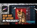 What to do if you RUN OUT OF LAYERS in Procreate | How to Increase Layer Limit in Procreate Tutorial