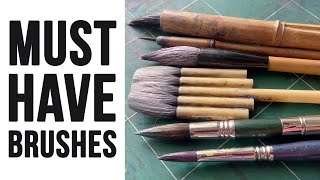 My MUSTHAVE Watercolor Brushes (2024 Update)