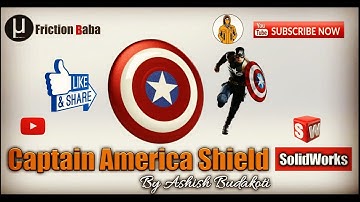 SolidWorks Tutorial 4! Captain America Shield 3d Modeling
