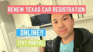 How to Renew Texas Car Registration Online! (NEW TxT Version!)
