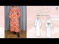 Ashley Flare Dress Sewing Video // Digital PDF Sewing Pattern Size UK 2-40 // Luyion
