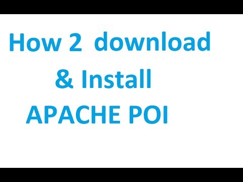 Video: Cum descarc și instalez Apache POI?