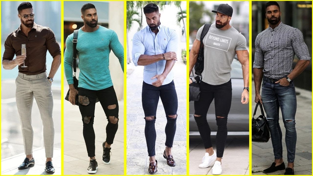 Muscle Fit Outfits For Muscular Men || Dressing ideas for bodybuilders ...