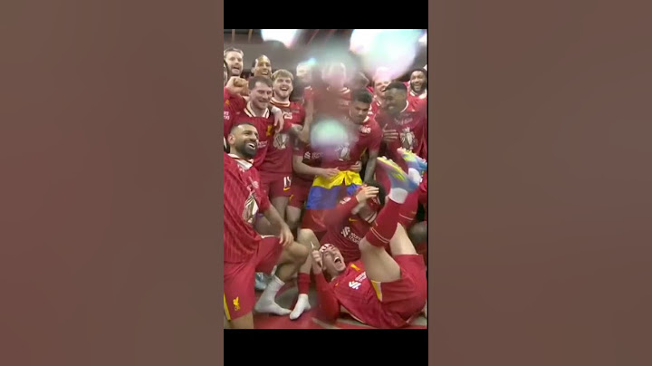Liverpool dressing room celebrations after winning the league  #premierleague #goviral #iamsteve