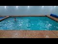 Swim training in a small pool
