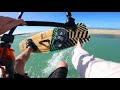 Kitesurfing 1footer jump on the harlem go 9m and lieuwe shotgun