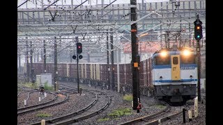 JR貨物 5087レ EF65-2127{新}+コキ(コンテナ) 清州駅