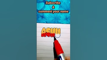 Bubble letter writing || name writing on request#calligraphy #alphabets #art