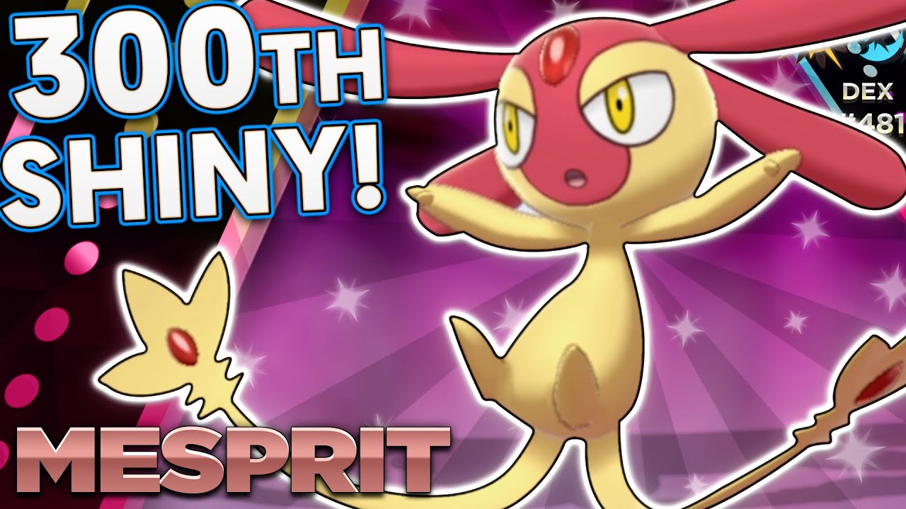 MY 300TH SHINY! Amazing Shiny Mesprit! | Pokemon USUM Shiny Reaction | 300