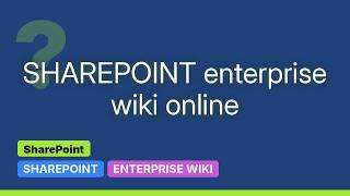 Sharepoint: SharePoint Online - Wiki Pages