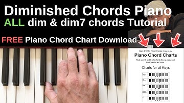 Diminished Chords Piano | Diminished Chord + Diminished 7th Chord Piano Tutorial